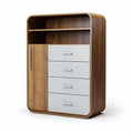 Mobiletto in legno con 4 cassetti e ripiano superiore 80 x 40 x 120cm